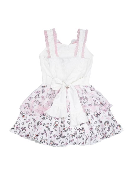 Vestido de Tirantes Hangyo Usagi (All Purpose Bunny) - Blanco