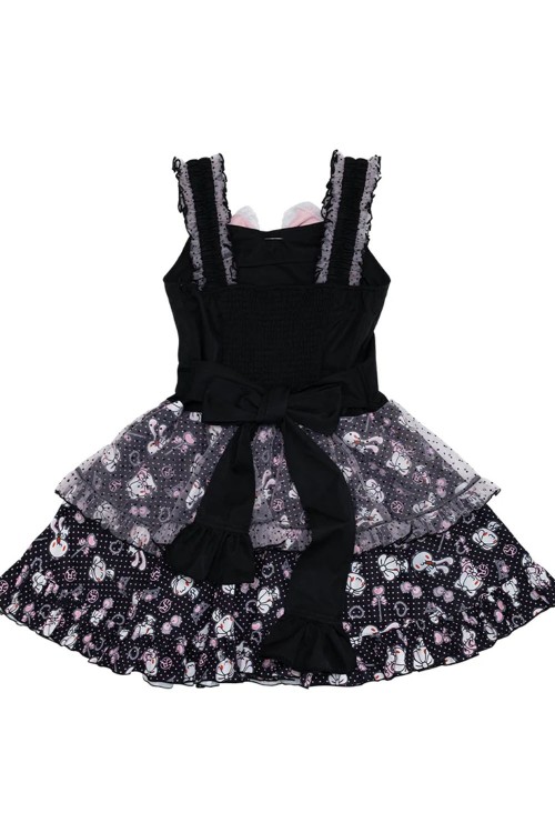 Hangyo Usagi (All Purpose Bunny) Strappy Dress - Black