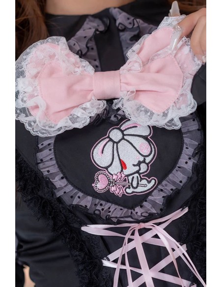 Hangyo Usagi (All Purpose Bunny) Strappy Dress - Black