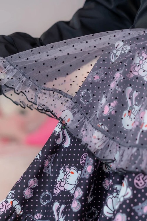 Hangyo Usagi (All Purpose Bunny) Strappy Dress - Black