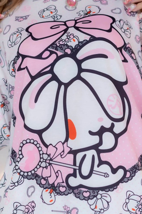 Camiseta Hangyo Usagi (All Purpose Bunny) - Blanco
