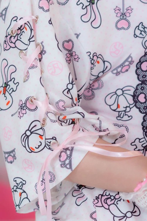 Camiseta Hangyo Usagi (All Purpose Bunny) - Blanco