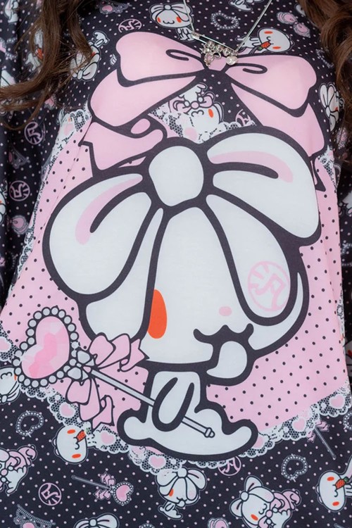 Camiseta Hangyo Usagi (All Purpose Bunny) - Negro