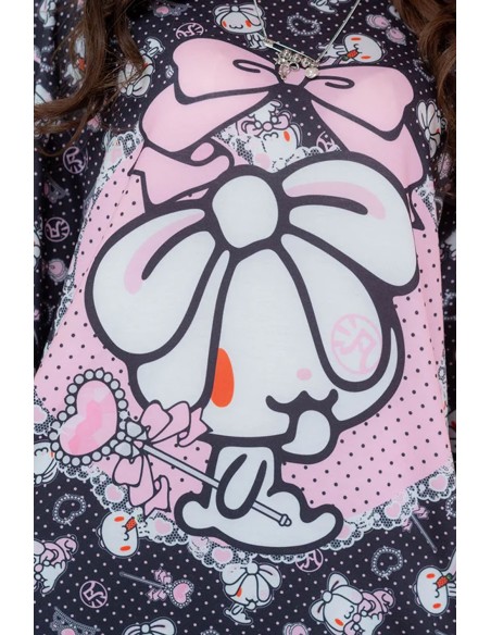 Camiseta Hangyo Usagi (All Purpose Bunny) - Negro