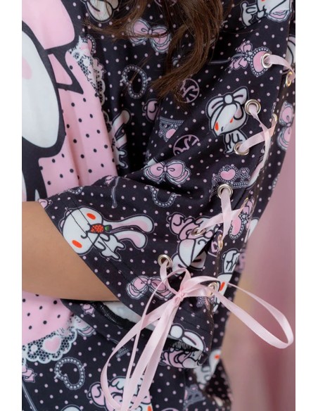 Camiseta Hangyo Usagi (All Purpose Bunny) - Negro