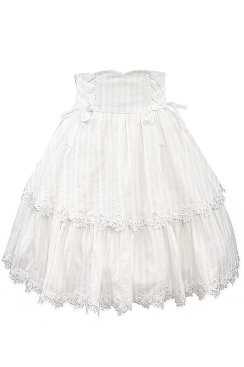 Old School Doll High Waist Skirt - Heavenly White (Madame Chocolat Exclusive)