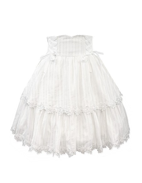 Falda de Cintura Alta Old School Doll - Heavenly White (Exclusivo Madame Chocolat)