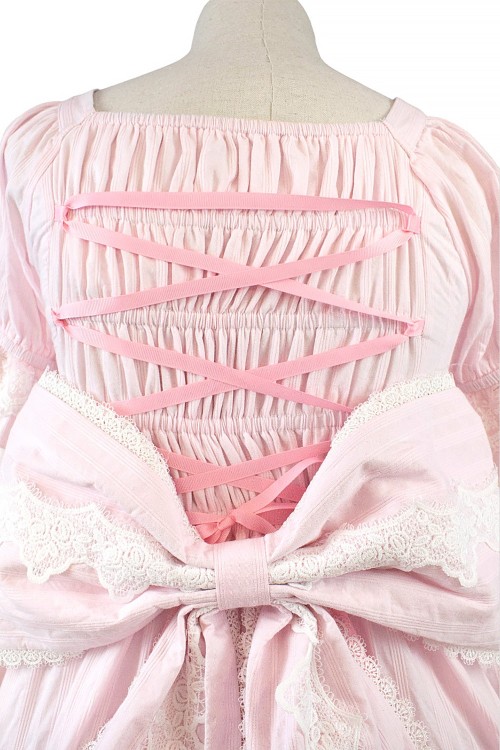 Antique Doll Gothic OP Dress - Princess Pink x White (Madame Chocolat Exclusive)