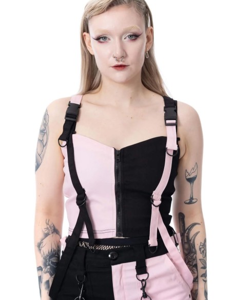 Top Veil and Void Negro x Rosa - Chemical Black