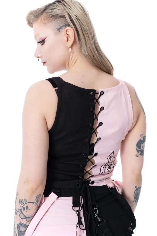 Top Veil and Void Negro x Rosa - Chemical Black