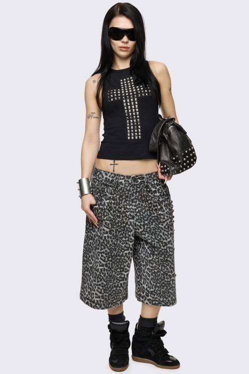 Pantalón Corto Jort Brat Leopard - Minga London