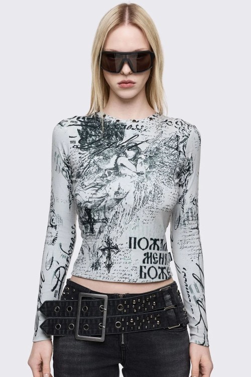 Top de Manga Larga Light Darkness - Minga London