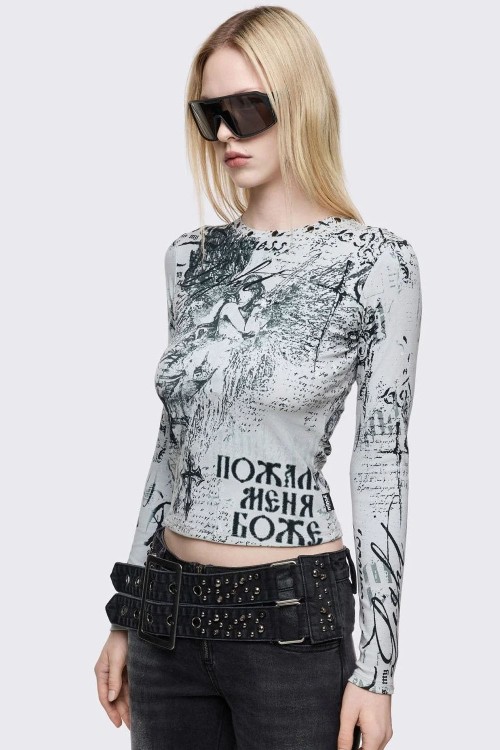 Top de Manga Larga Light Darkness - Minga London
