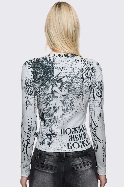 Light Darkness Long Sleeve Top - Minga London