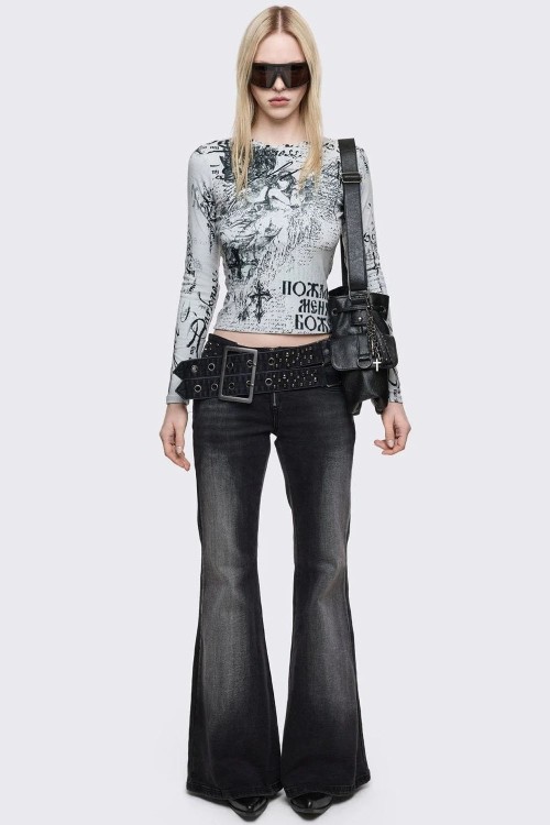 Light Darkness Long Sleeve Top - Minga London