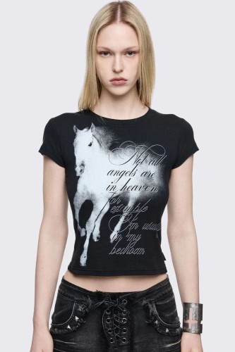 Baby Tee Wingless Angel T-shirt - Minga London