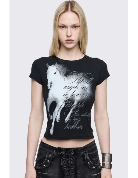 Baby Tee Wingless Angel T-shirt - Minga London