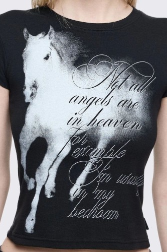 Baby Tee Wingless Angel T-shirt - Minga London 2