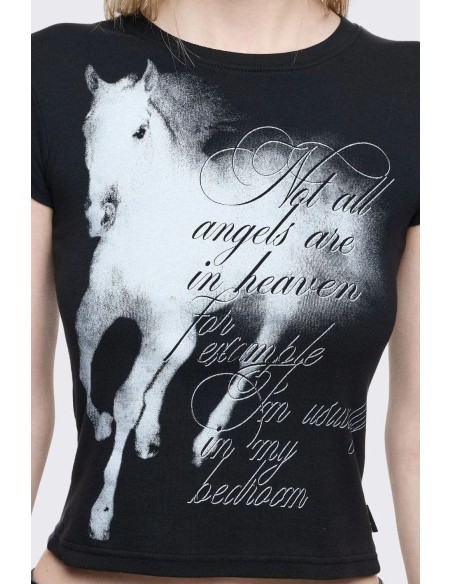 Baby Tee Wingless Angel T-shirt - Minga London