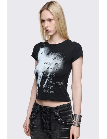 Camiseta Baby Tee Wingless Angel  - Minga London