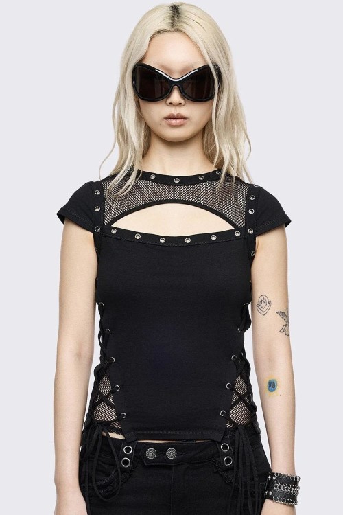 Baby Tee Techno T-shirt - Minga London