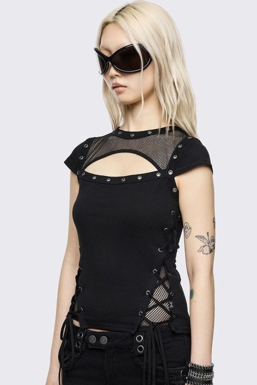 Baby Tee Techno T-shirt - Minga London