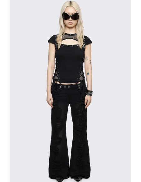 Camiseta Baby Tee Techno  - Minga London