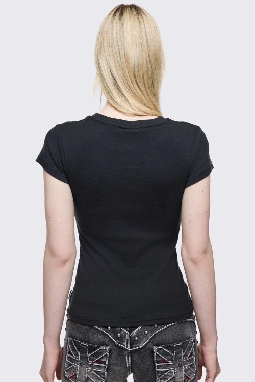 Baby Tee Winged Cross T-shirt - Minga London