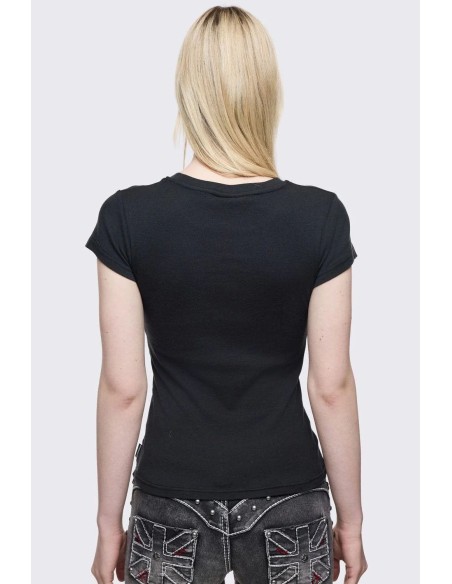 Camiseta Baby Tee Winged Cross - Minga London