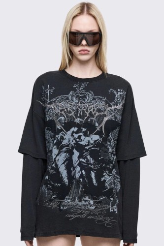 Camiseta de Doble Manga Dark Reinassance- Minga London
