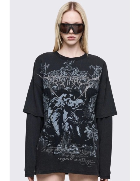 Dark Renaissance Double Sleeve T-Shirt - Minga London