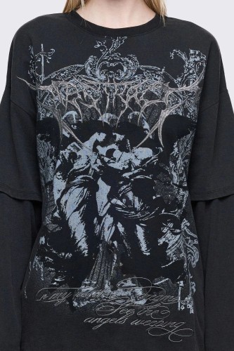 Camiseta de Doble Manga Dark Reinassance- Minga London 2