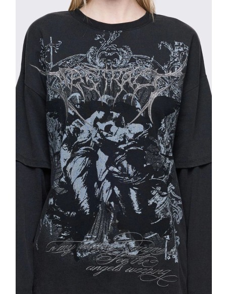 Camiseta de Doble Manga Dark Reinassance- Minga London