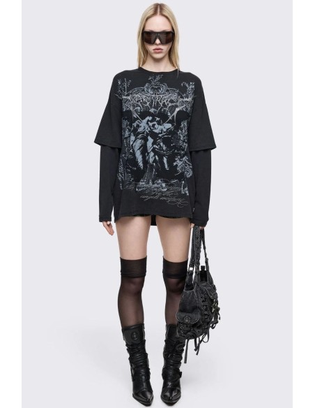 Dark Renaissance Double Sleeve T-Shirt - Minga London