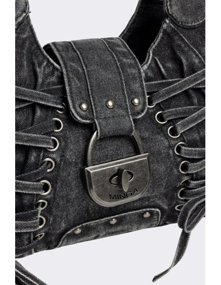 Denim Locklyn Bag - Minga London