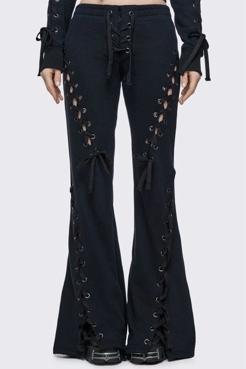 Grave Bell Bottom Trousers - Minga London