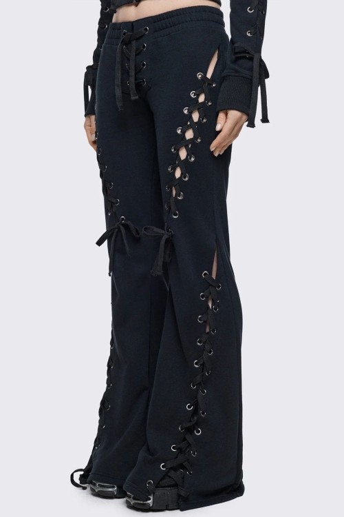 Grave Bell Bottom Trousers - Minga London