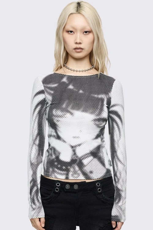 UwU Warning Long Sleeve Top - Minga London