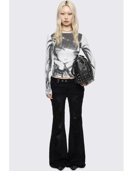 UwU Warning Long Sleeve Top - Minga London