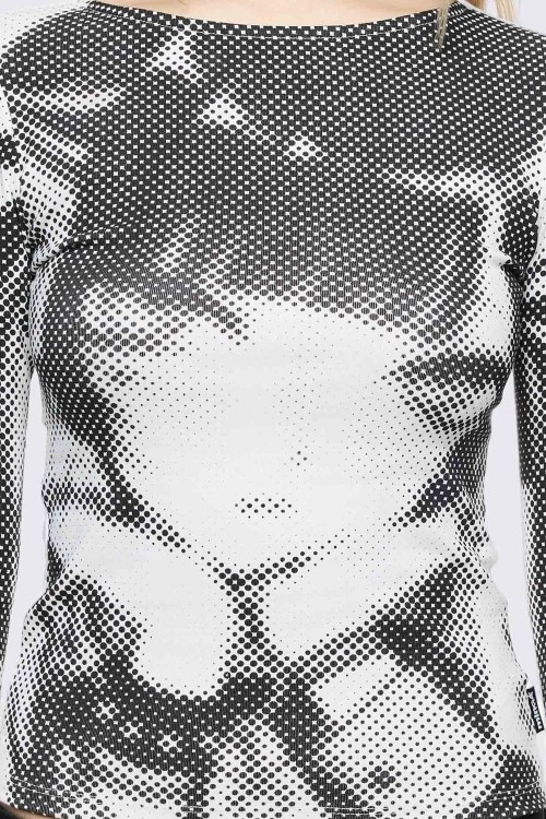 Top de Manga Larga UwU Warning - Minga London