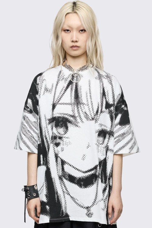 Oversized Anime Cutie T-shirt - Minga London