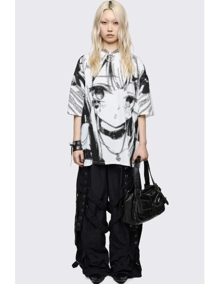 Camiseta Oversized Anime Cutie - Minga London
