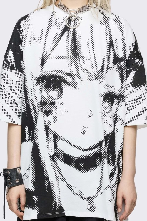 Oversized Anime Cutie T-shirt - Minga London