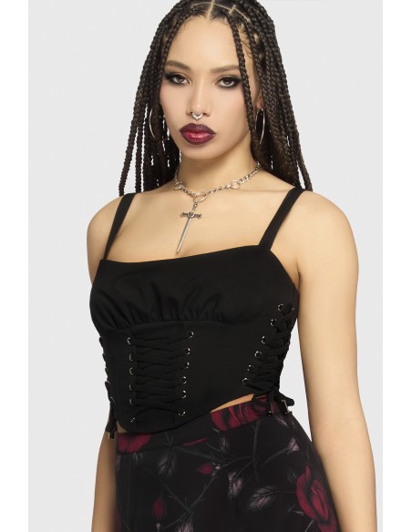 Top Fawnelle Lace Up - Killstar