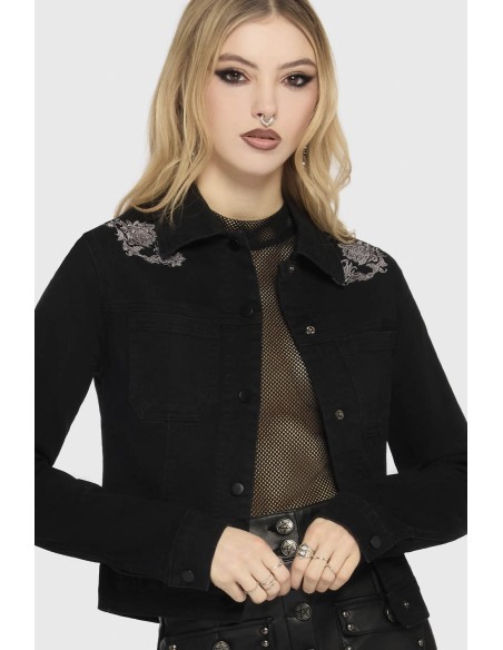 Chaqueta Denim Bordada Gaia - Killstar