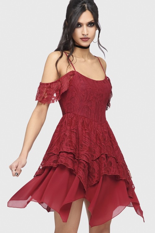 Vestido Haunted Union en Rojo - Killstar