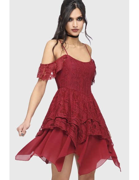 Vestido Haunted Union en Rojo - Killstar