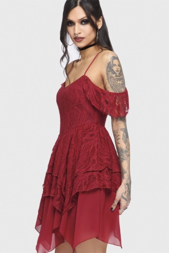 Vestido Haunted Union en Rojo - Killstar 2