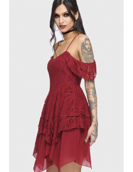 Vestido Haunted Union en Rojo - Killstar