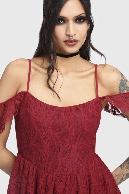 Vestido Haunted Union en Rojo - Killstar